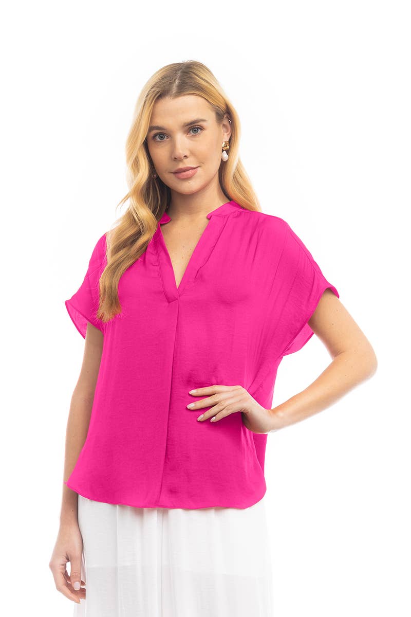 Drop Shoulder Blouse - OB112897: Sable