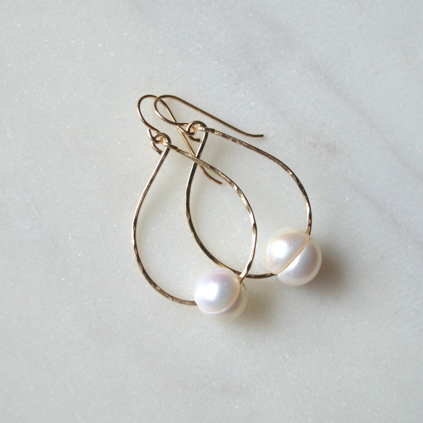 Freshwater Pearl Earrings: Gold Filled