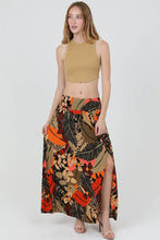 Load image into Gallery viewer, X6362-A861 PRINTED MAXI SKIRT WITH SLIT
