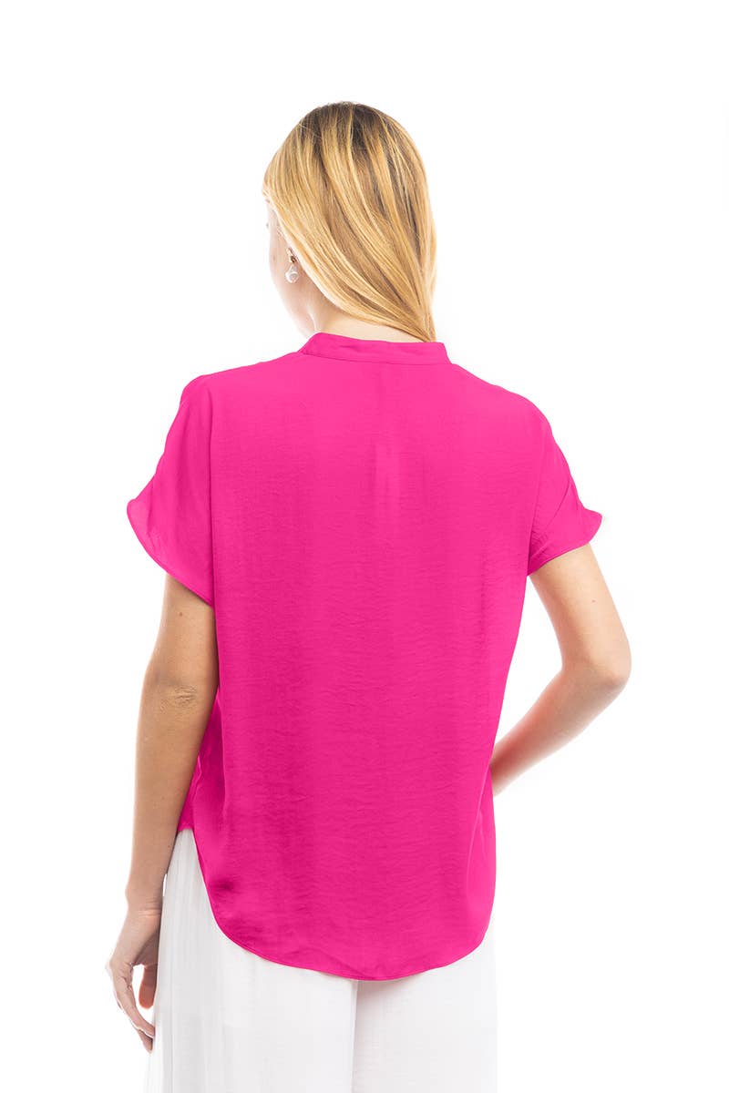 Drop Shoulder Blouse - OB112897: Sable