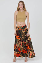 Load image into Gallery viewer, X6362-A861 PRINTED MAXI SKIRT WITH SLIT
