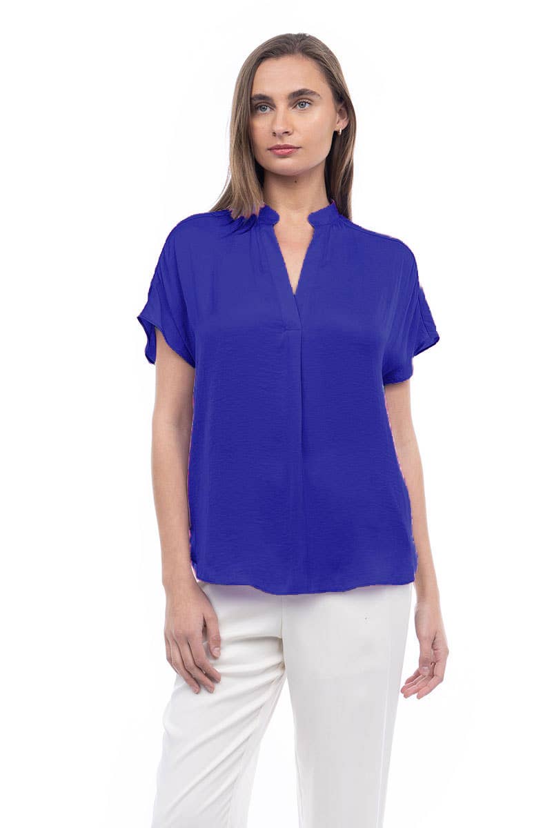 Drop Shoulder Blouse - OB112897: Sable