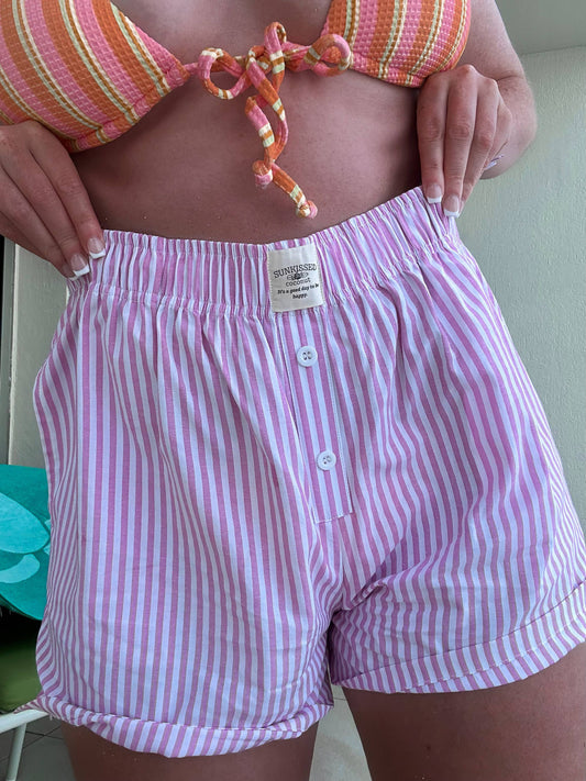 Everyday Boxer Shorts: Pink Stripes
