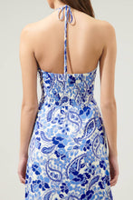 Load image into Gallery viewer, Sao Paulo Sky Augustine Convertible Halter Midi Dress: IVORY-BLUE
