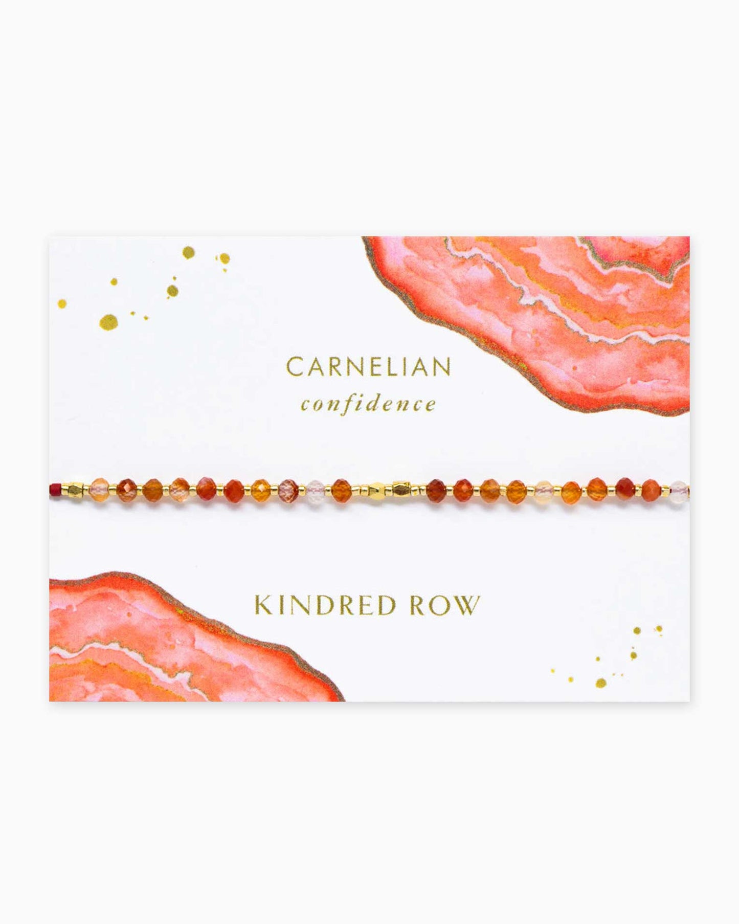 Carnelian Healing Gemstone Stacking Bracelet