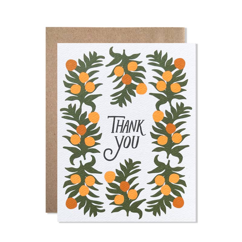 Thank you Oranges Set of 8