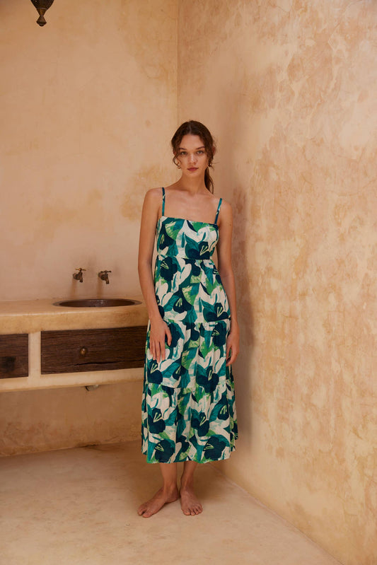 Aila Dress in Blue Hawai'i