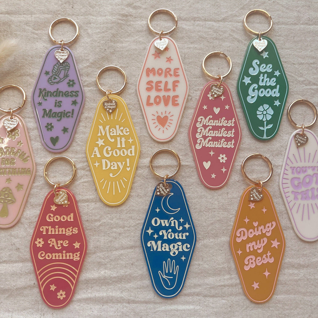 Inspirational Motel Keychains - All Quotes