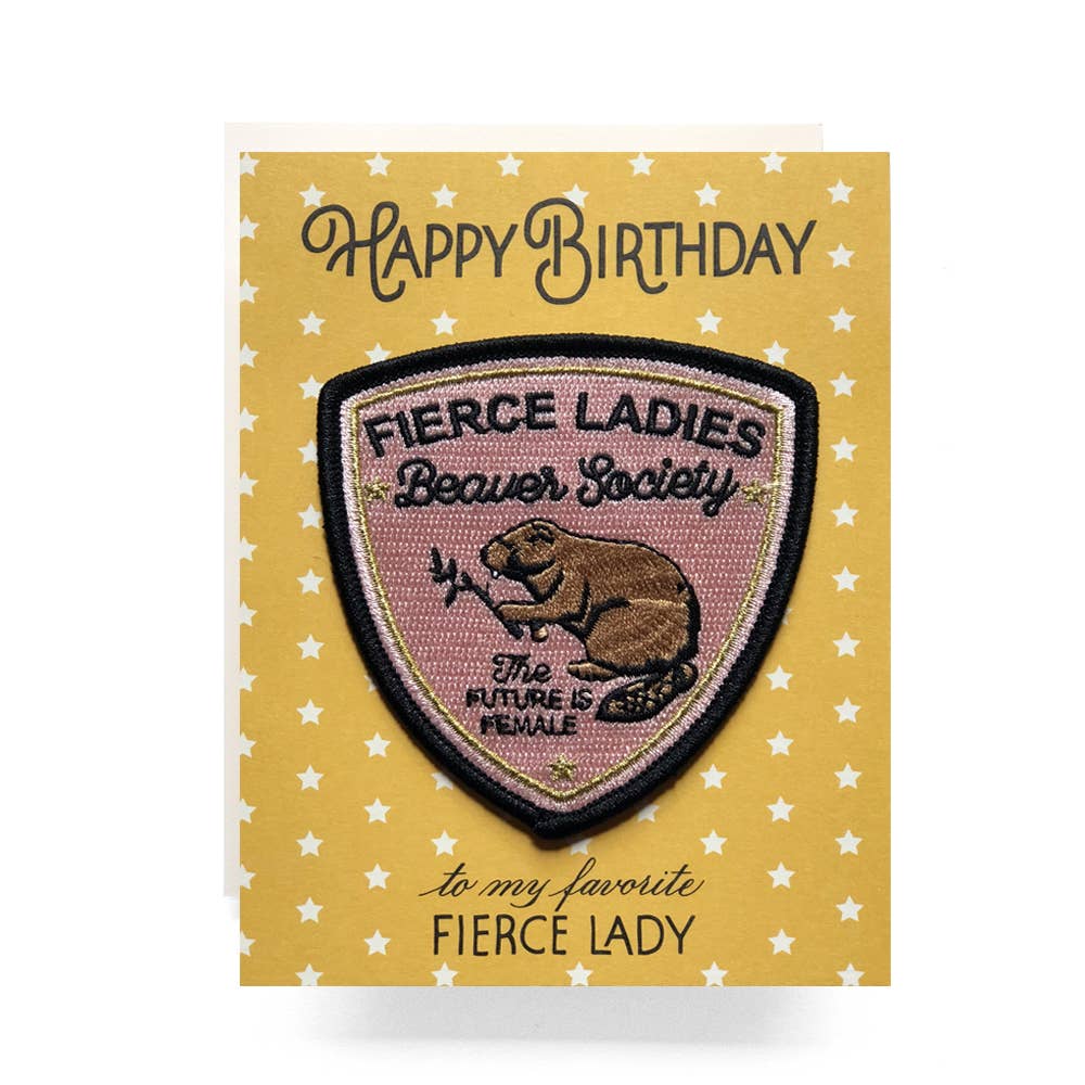 Patch Greeting Card | Fierce Lady Birthday