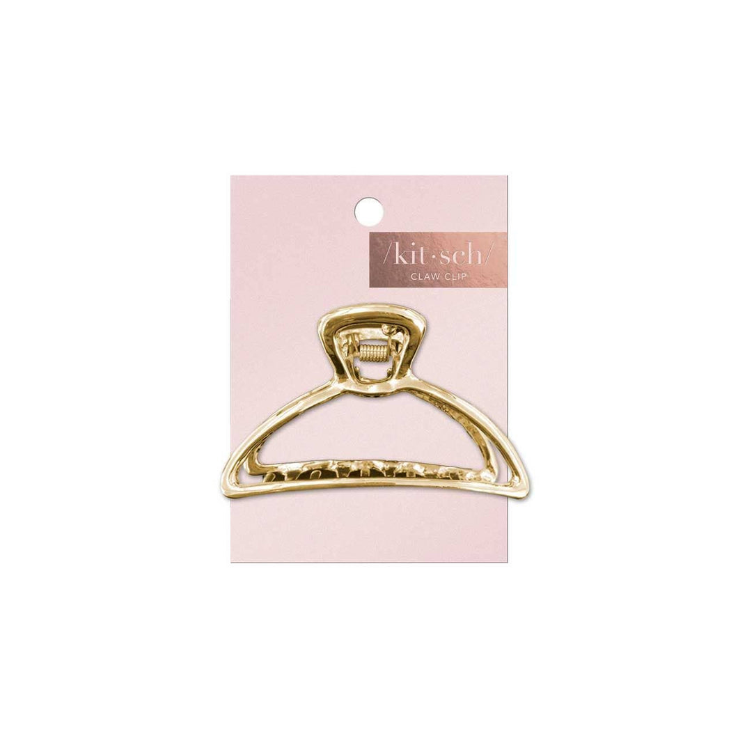 Round Gold Open Shape Claw Clip (S5411)