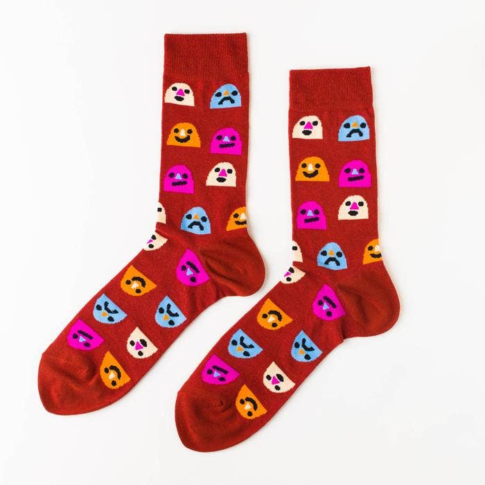 Men's Socks - Mixed Emotions Crew Socks - Father's Day Gift