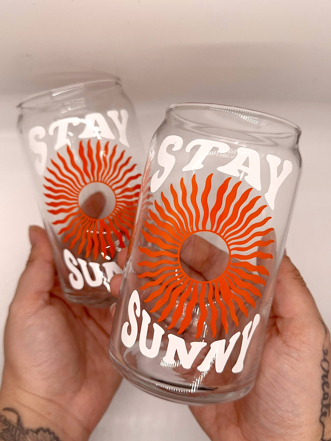 Stay Sunny Glass Cup
