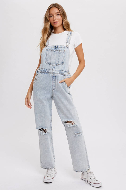 J01017 - DENIM OVERALLS - Bluivy