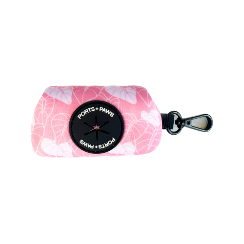 POOP BAG HOLDER - ANTHURIUM PINK