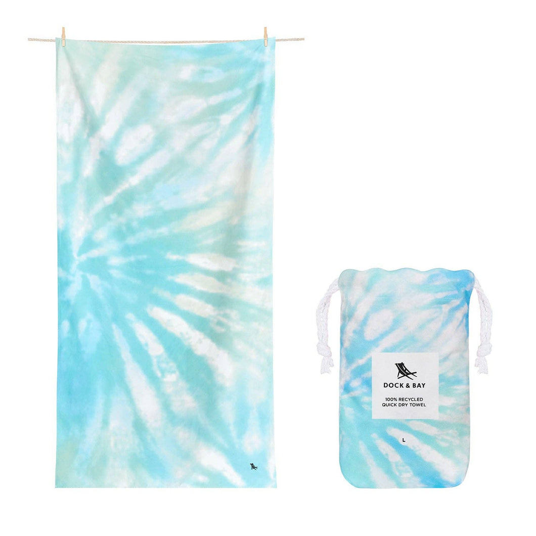 Dock & Bay Quick Dry Towels - Tie Dye - Swirled Seas