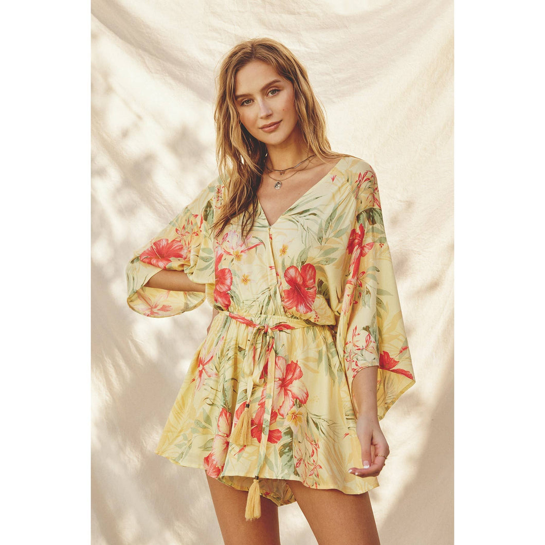 FR4908-P1184 Quiet Solitude Kimono Sleeve Romper