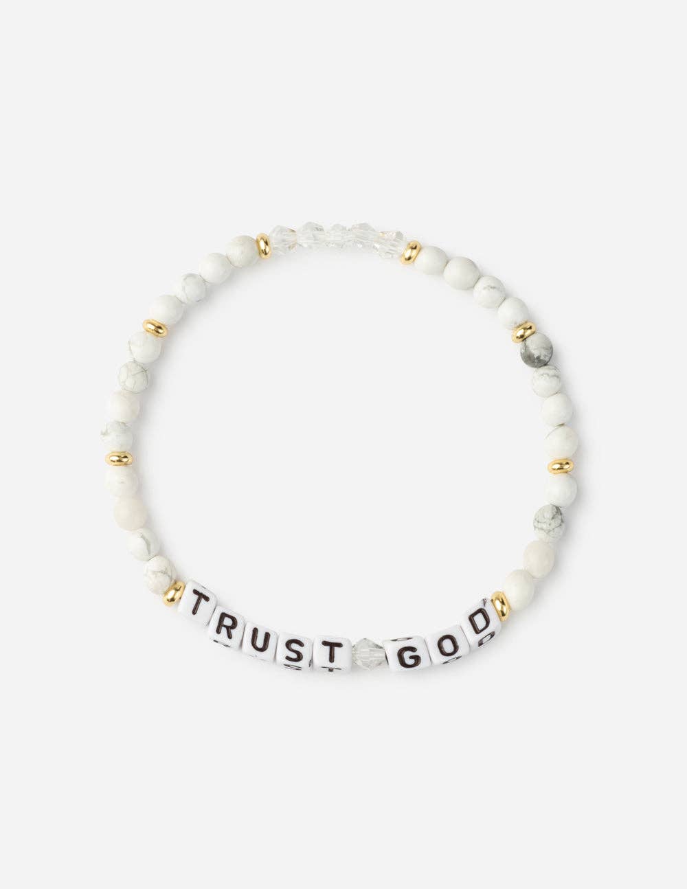 Trust God Letter Bracelet: Large