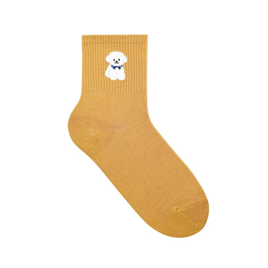 Women's Crew Puppy Land Socks: VW-L-037-3