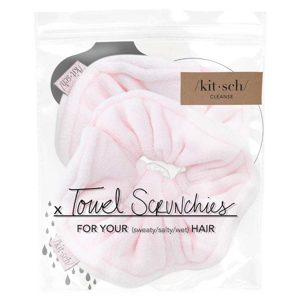 Microfiber Towel Scrunchies - Blush (S3901)