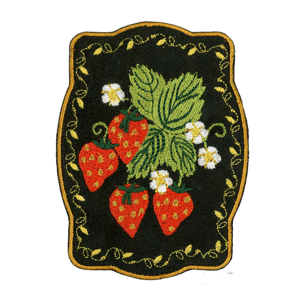 Strawberries  Iron- On Patch