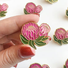 Load image into Gallery viewer, Ofelia Protea Floral Lapel Pin  | Stocking Stuffer
