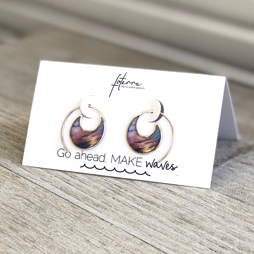 Mini Make Waves Earrings (S3960)