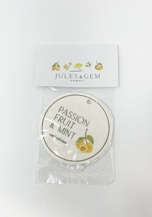 Car Freshener: Passion Fruit + Mint