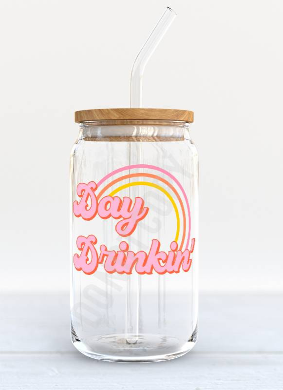 Day drinking; Iced coffee cup; Iced coffee GLASS ONLY