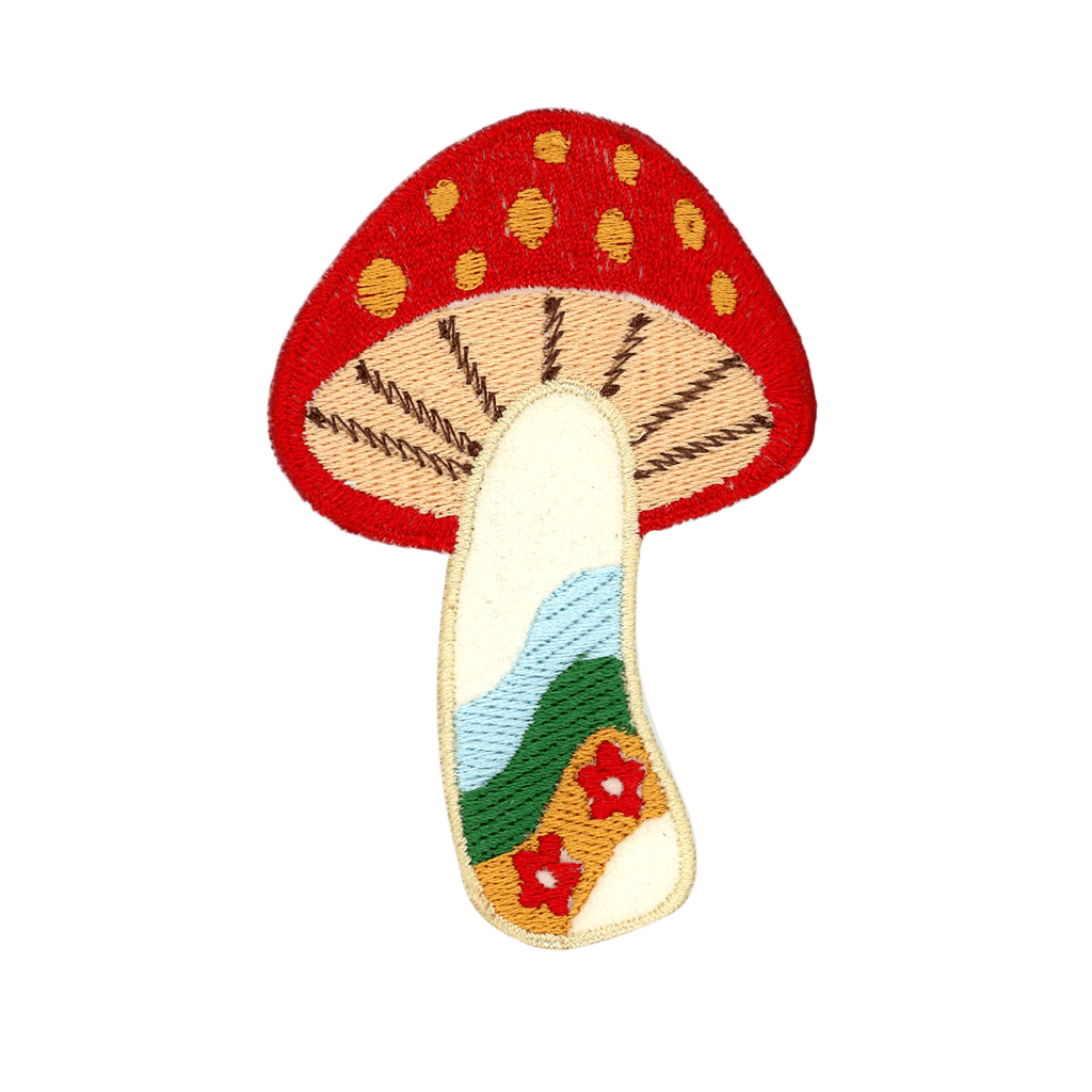 Rainbow Mushroom  Iron-On Patch