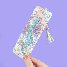 Load image into Gallery viewer, Dreamy Dragon Castle Gift Bookmark with Tassel - Turtle’s Soup
