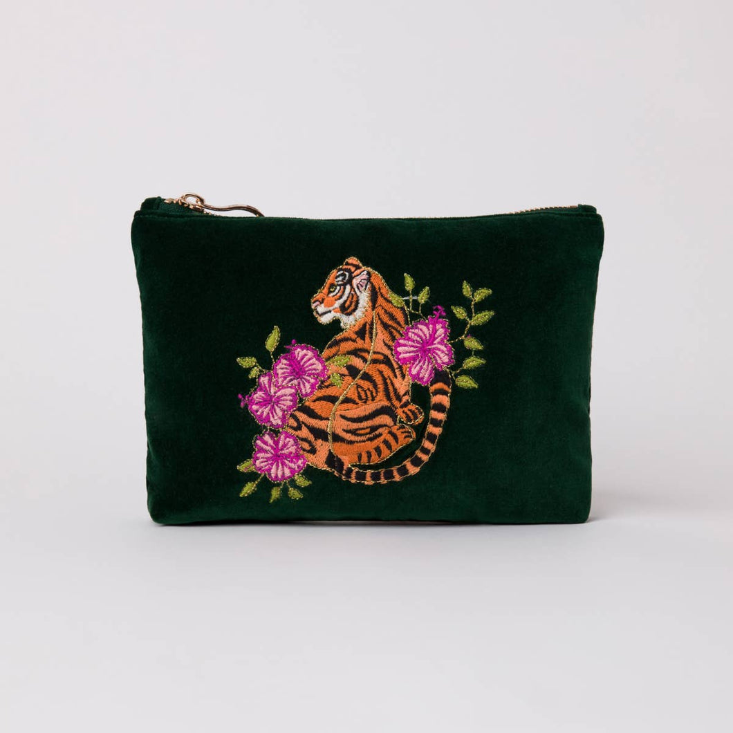 Tiger Mini Pouch Forest Velvet