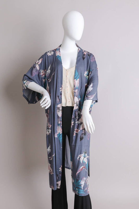 Tropial Blossoms Kimono Wrap