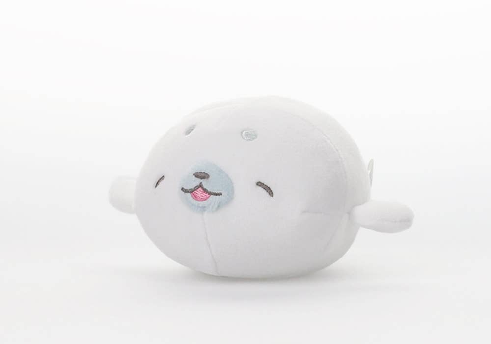 【Japanese】Seal Mochi White - MOCHIFUWA MARSHMALLOW FRIENDS!  Stuffed Toys