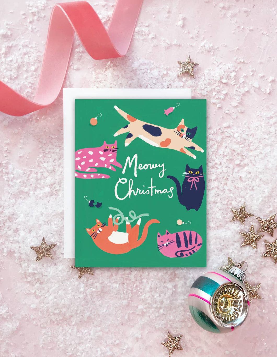 Meowy Christmas Card - Boxed Set of 8