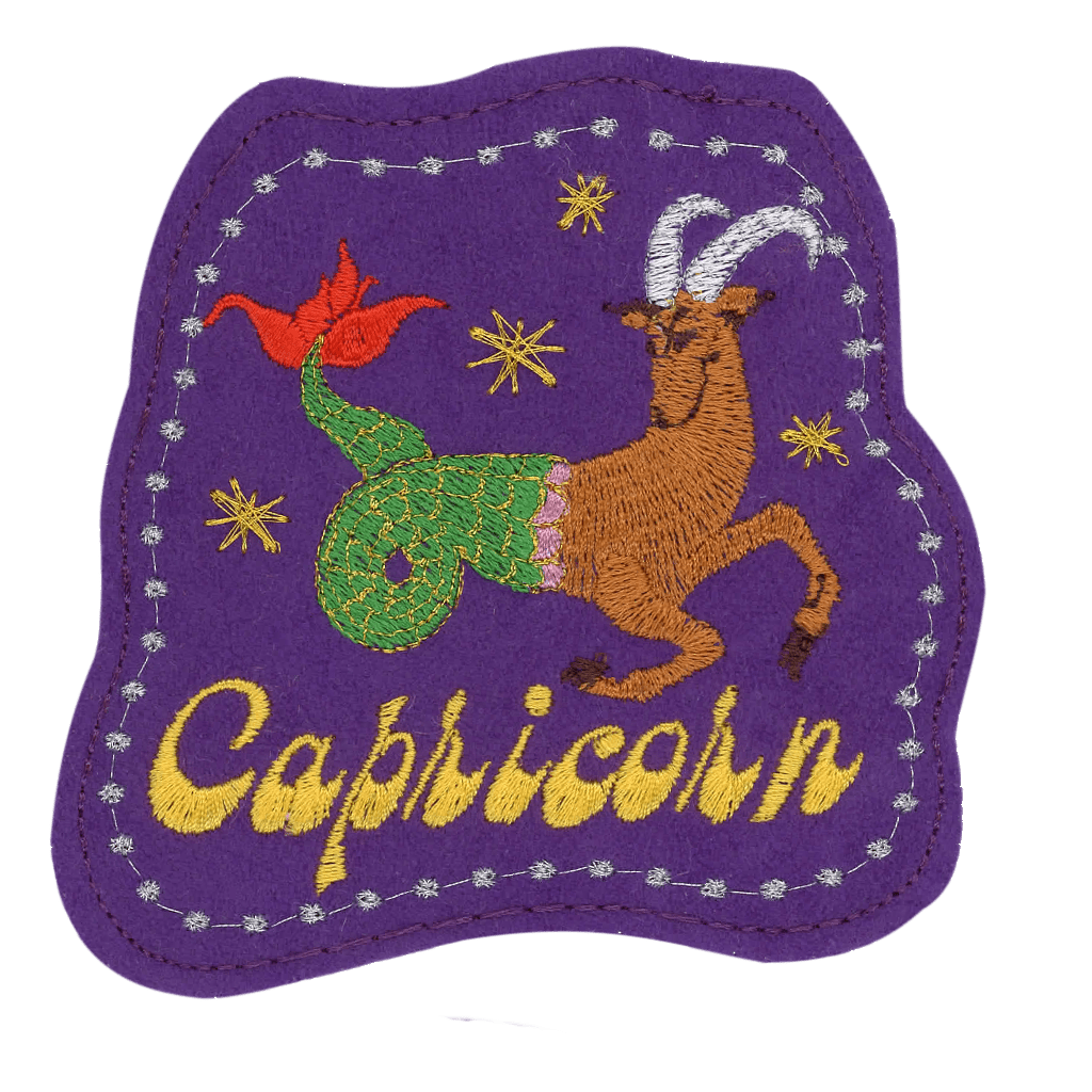 Capricorn Astrology Iron-On Patch