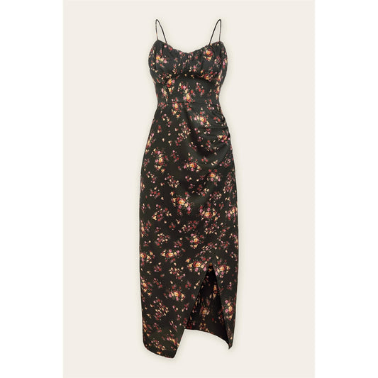 FD11427-P1275 - Dainty Floral Sweetheart Midi Dress - Dress Forum
