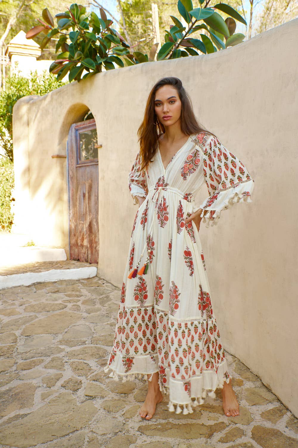 Vestido Aloe rojo