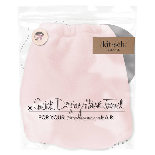 Microfiber Hair Towel - Blush (S3890)