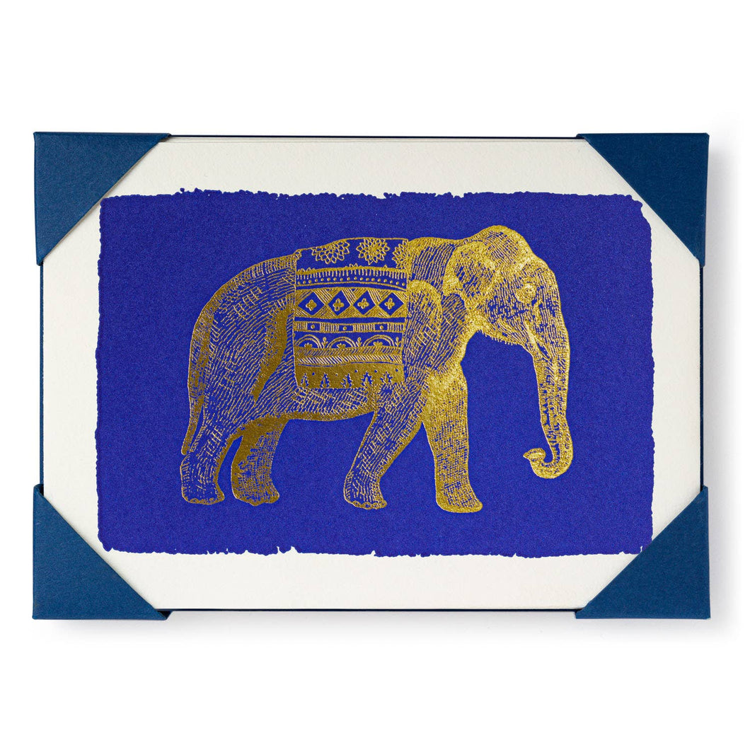 Blue Elephant Note Cards - (Pack of 5)