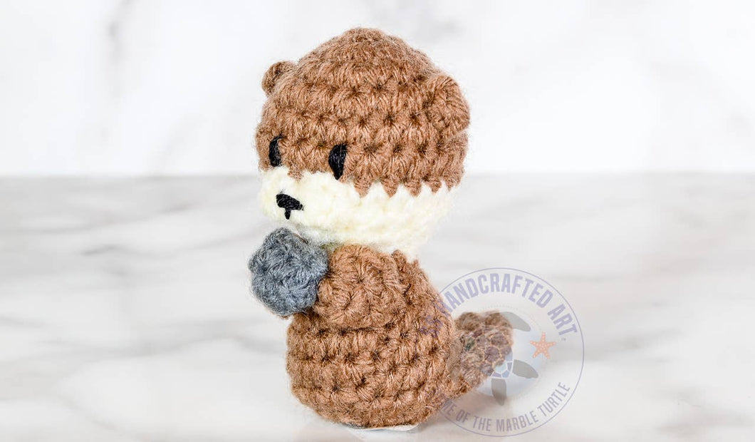 Hand Knitted Otter 3